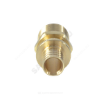 Муфта для PE-X труб аксиальная латунь Дн 25х3/4" НР РОС