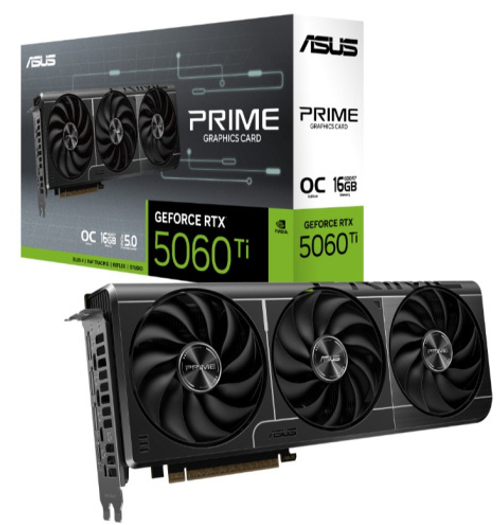 Видеокарта ASUS GeForce RTX 5060 TI PRIME OC (PRIME-RTX5060TI-O16G)
