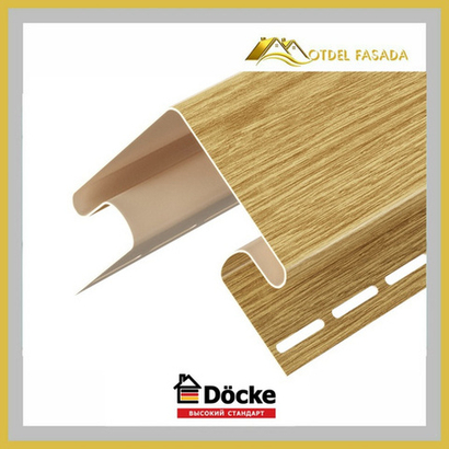 Внешний угол DOCKE LUX Зрелый каштан 75/15мм 3000мм