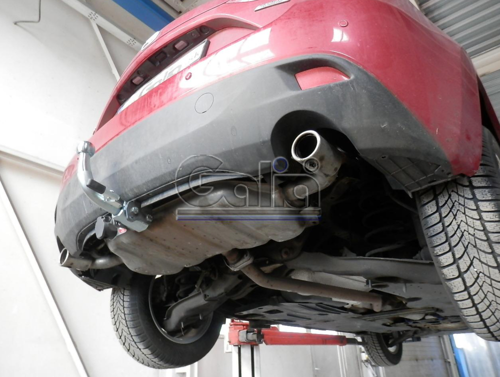 Фаркоп оцинкованный Galia M132A для Mazda 3 хетчбек 2014-(паспорт и сертификат в комплекте)(без электрики)
