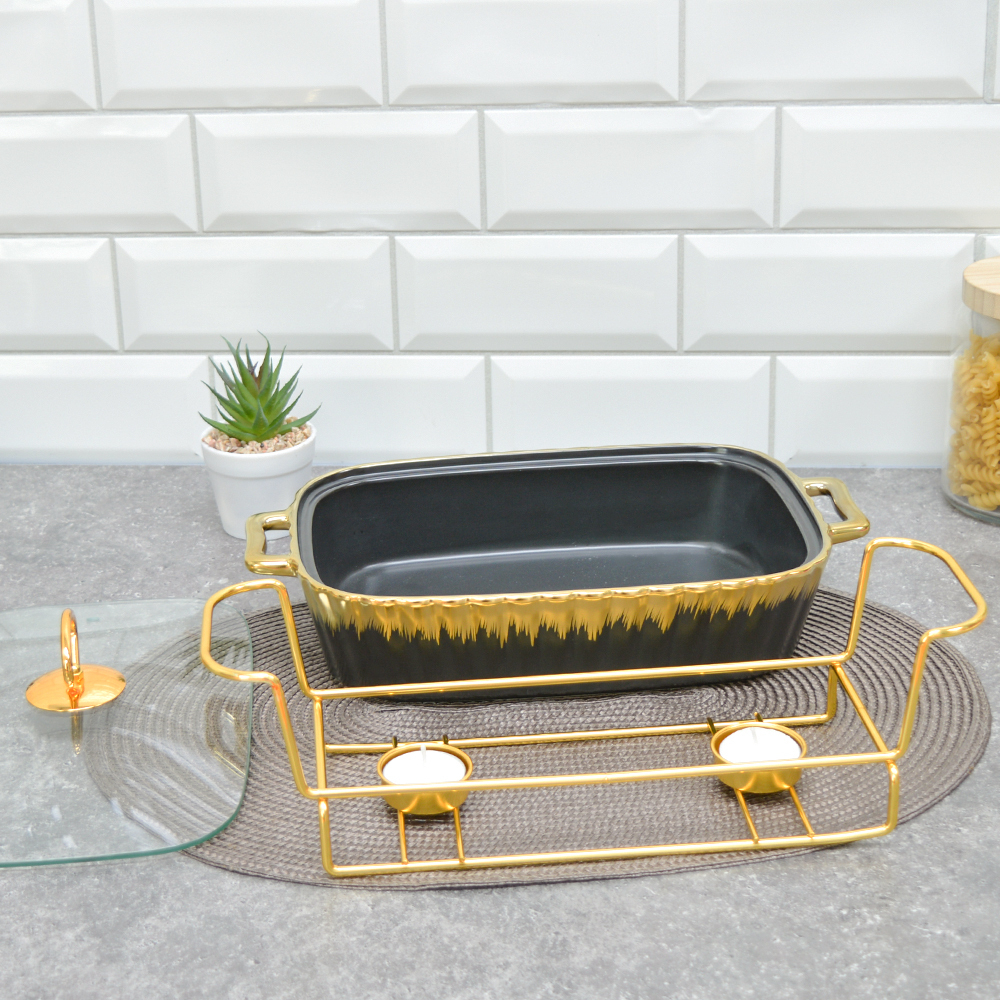 Мармит с подогревом, керамический с крышкой Z-1311