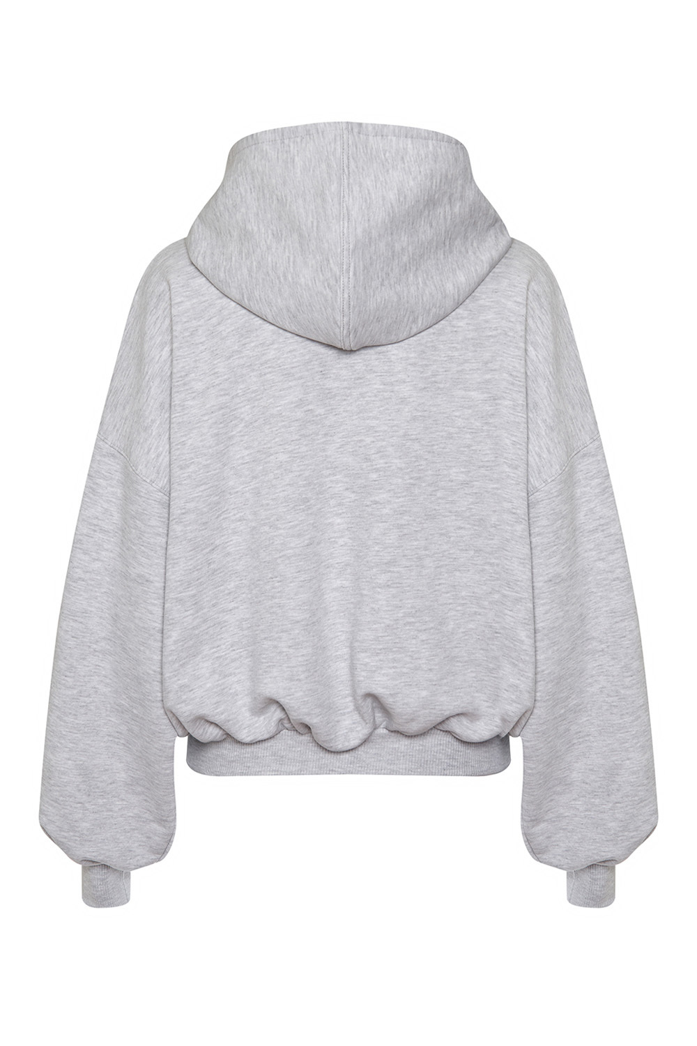 Толстовка на молнии Светло-серый меланж