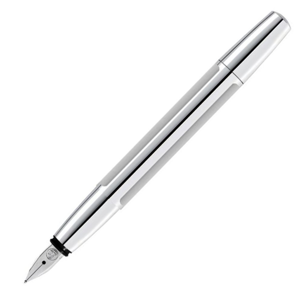 Перьевая ручка Pelikan Elegance Pura P40 серебристый CT перо F (952028)