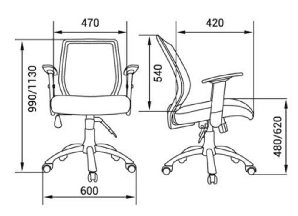 Кресло для персонала Пента