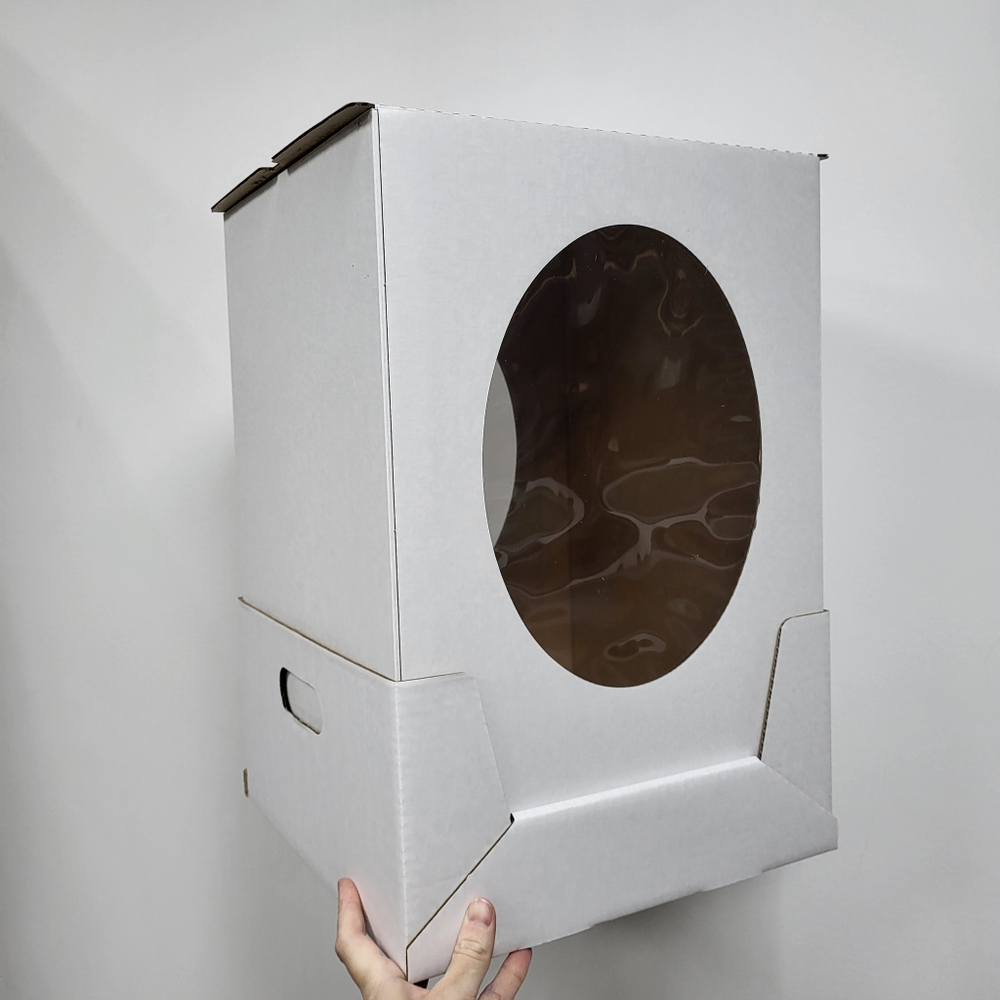 Коробка для торта 300*300*450 мм ОКНО (НОВАЯ)