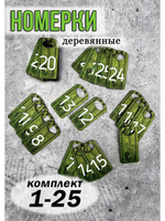 Номерки для гардероба 4х8 см