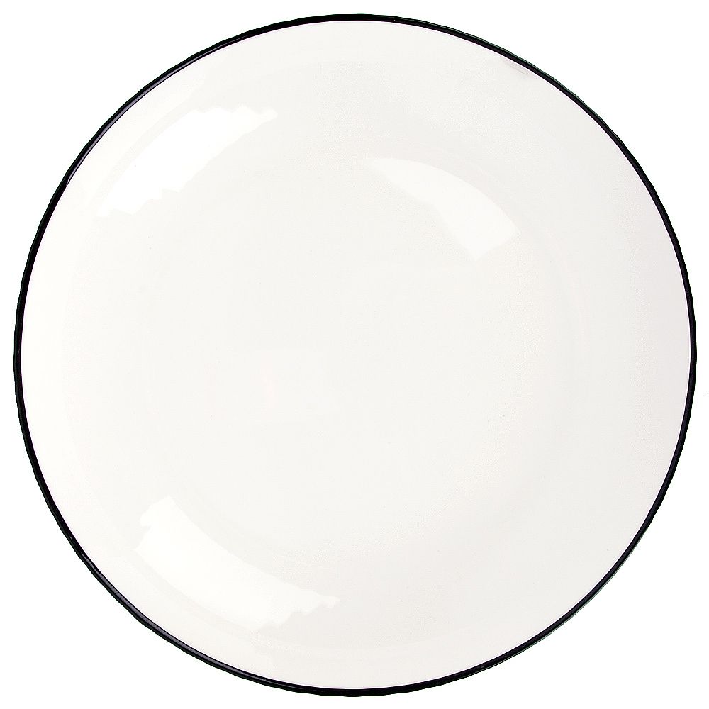 Тарелка " " d=20,5см. v=600мл. (фарфор) (без индивидуальной упаковки)