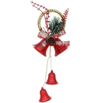 Украшение новогоднее «Звенящие колокольчики» 32*11 см, Красный