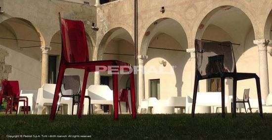 Стул Blitz прозрачный серый Италия PEDRALI