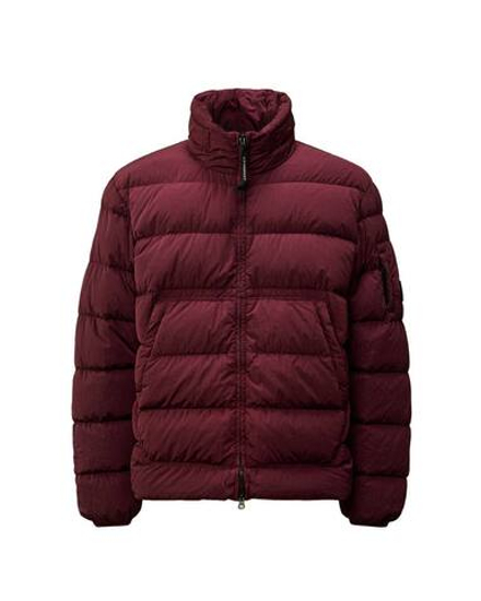 C.P. Company Eco Chrome Down Jacket Burgundy