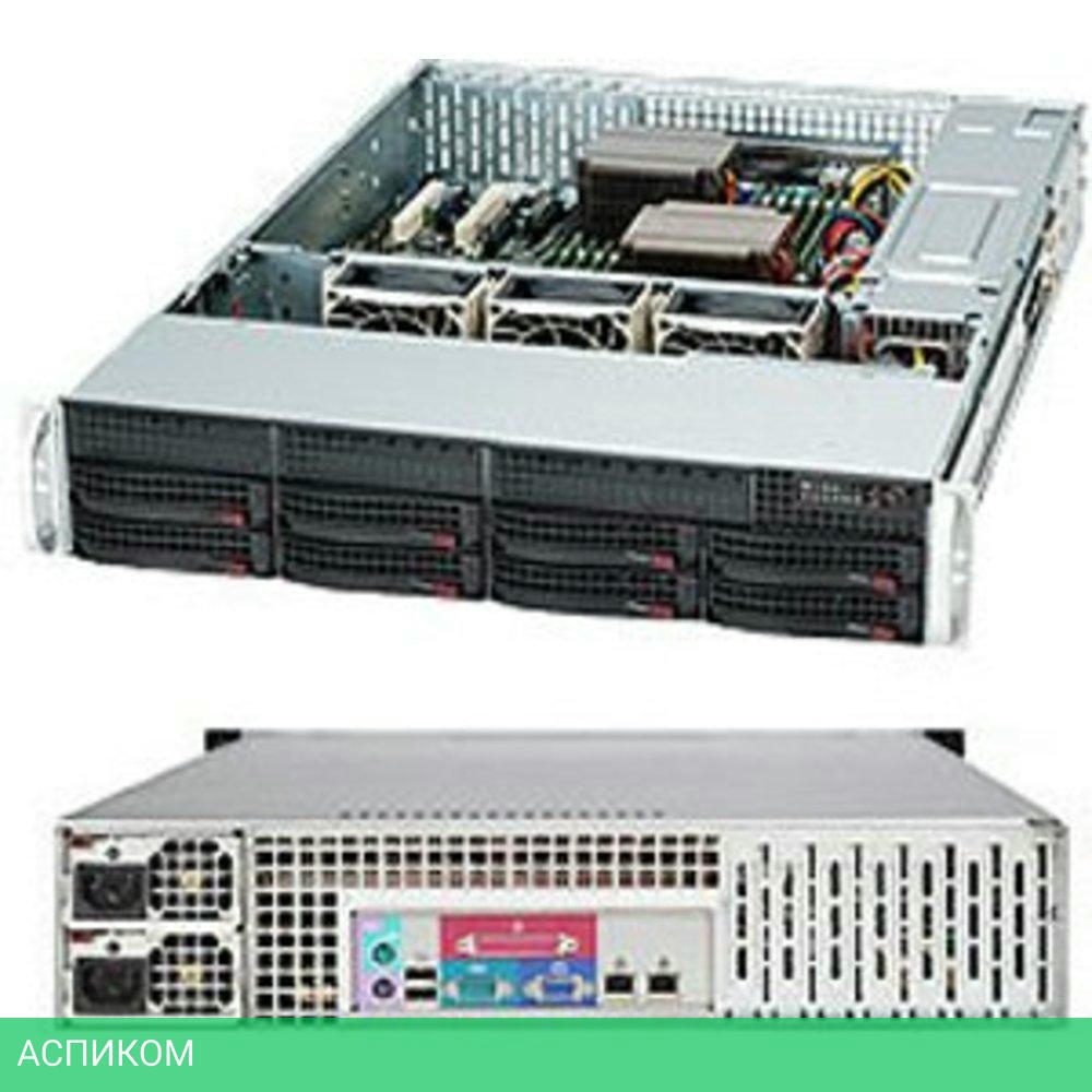 Корпус SuperMicro CSE-825TQC-R1K03LPB черный