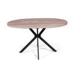 Стол круглый Vegas раздвижной (100+40) дуб эндгрейн