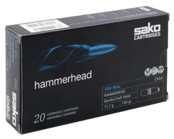 Патрон .308 Win Sako SP Super Hammerhead 11.7 g/180 gr, коробка 20 шт.