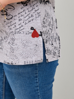 Рубашка Р-001/серый-газета