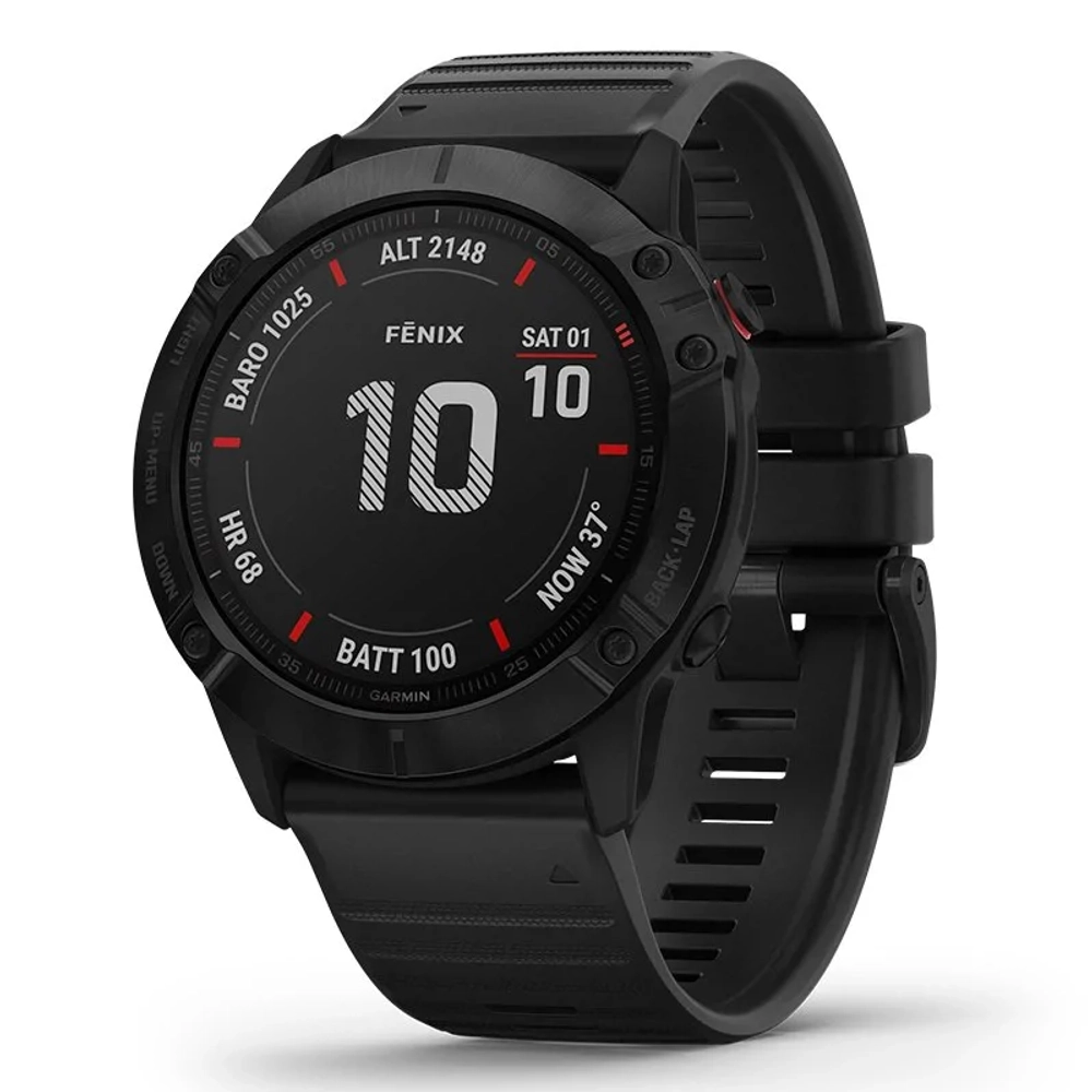 Смарт-часы Garmin Fenix 6X Pro, черный, 010-02157-01