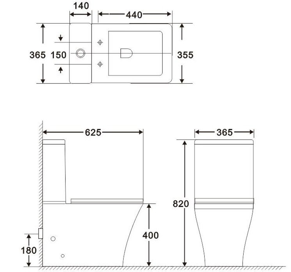 Унитаз-компакт BelBagno Marmi BB052CPR безободковый P-trap