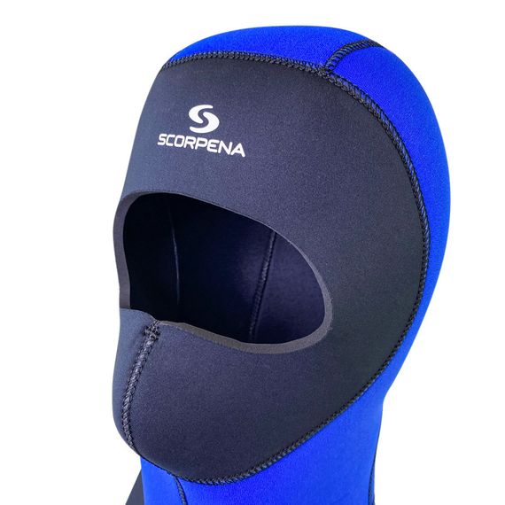 Шлем неопреновый Scorpena синий 5 мм