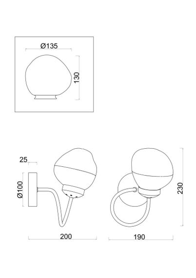 Бра Freya FR8017WL-01MG