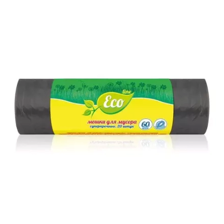 ECO LINE мешки д/мусора суперпрочные 60л 20шт