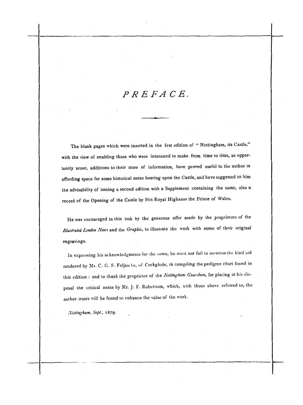 Supplement to Nottingham | T.C. Hine