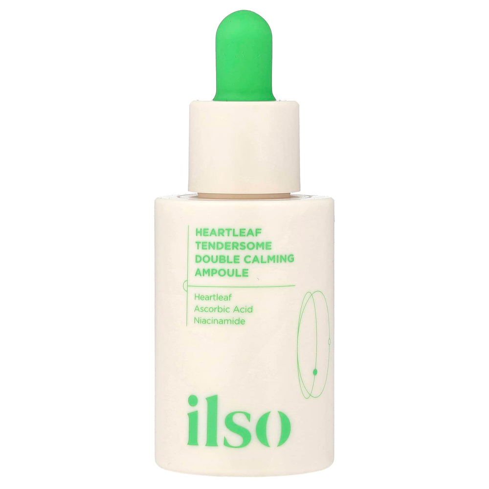 ilso, Heartleaf Tendersome, двойная успокаивающая сыворотка, 30 мл (1,01 жидк. унции)