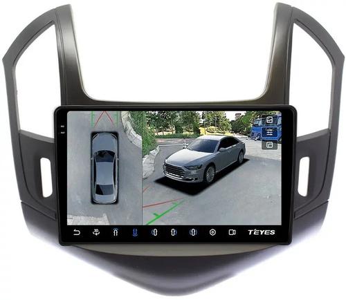 Магнитола для Chevrolet Cruze 1 2012-2015 (рамка черная) - Teyes CC3-2K-360 на Android 10, Быстрая, 2K QLED, CarPlay, 4G SIM-слот, 4 камеры в комплекте