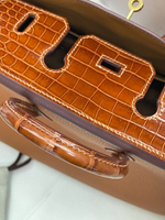 Сумка Hermes из кожи крокодила 25 см