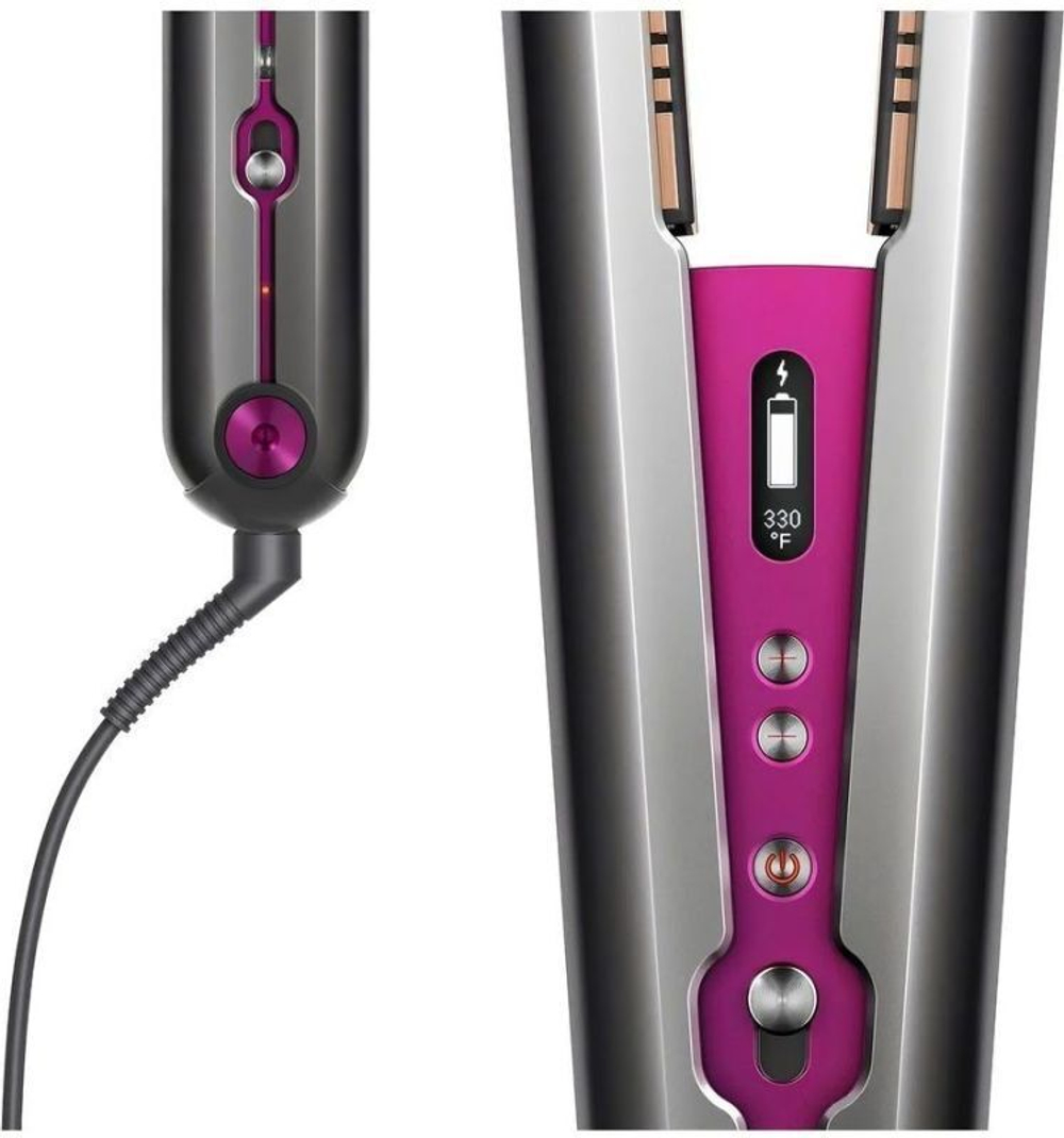 Беспроводной выпрямитель для волос Dyson Corrale HS03 никель/фуксия