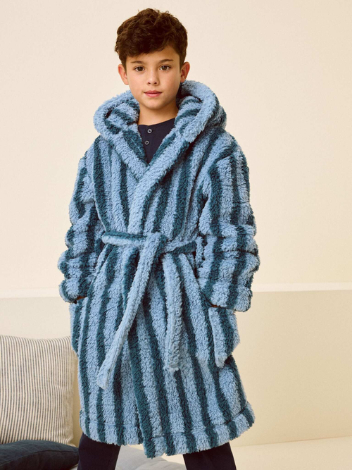 Халат флисовый для мальчика Next E47-996, Синий