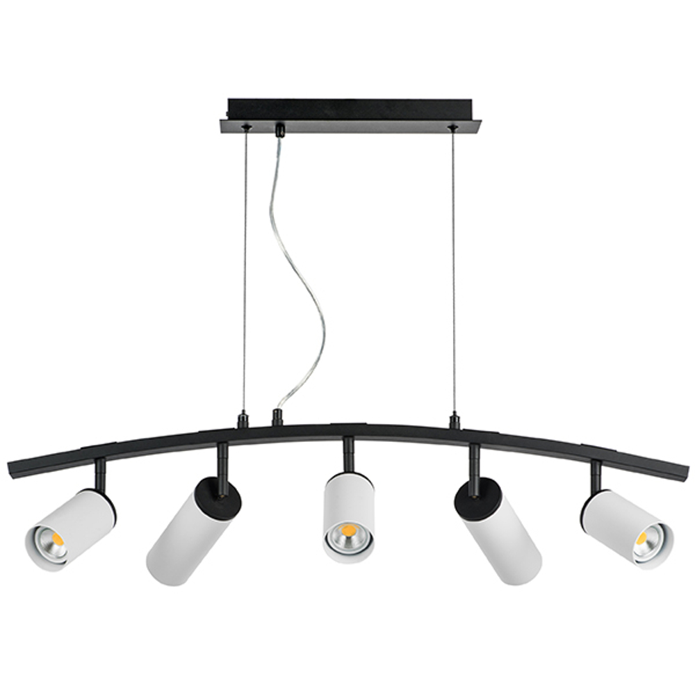 LR735363862 Люстра RULLO 5х50W GU10 ЧЕРНЫЙ/БЕЛЫЙ (571735+214436-3+214486-2)