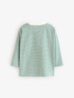 Лонгслив для мальчика Next B58-107, Молочный, Зеленый