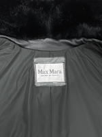 Куртка 2210 комбинированная с двойной молнией и меховым воротником