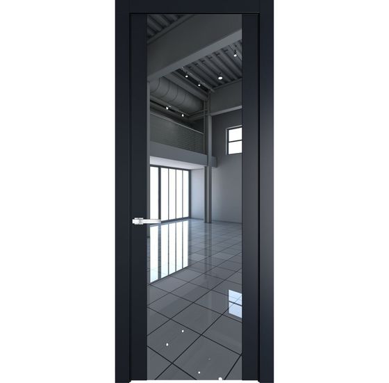 Межкомнатная дверь эмаль Profil Doors 1.7P нэви блу зеркало