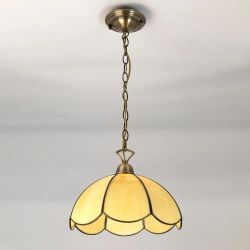 Citilux Познань CL443111 Подвесной светильник витражный Бронза