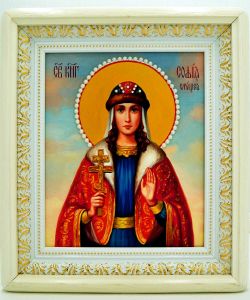 Икона Софии Слуцкой ручной работы.