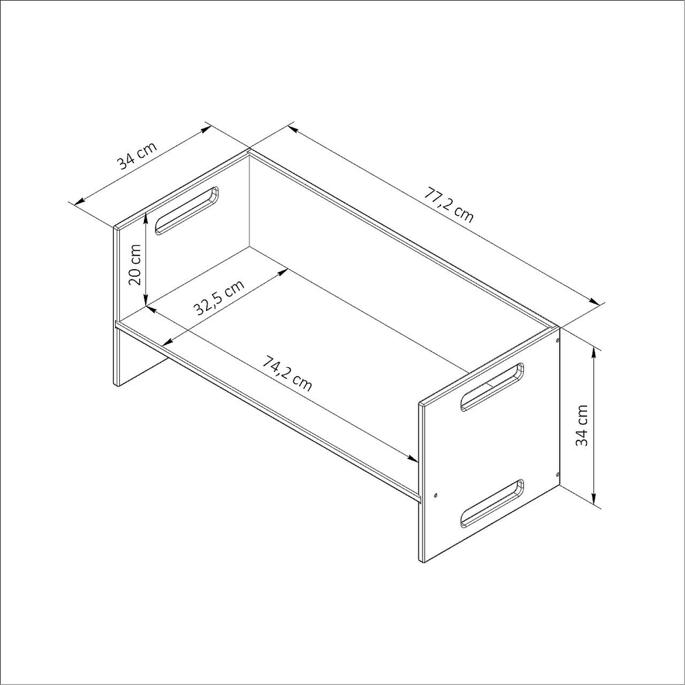 Растущий стул для детей, 74х34х34, Чек, стол и стул 2в1, деревянный, бежевый, Dipriz