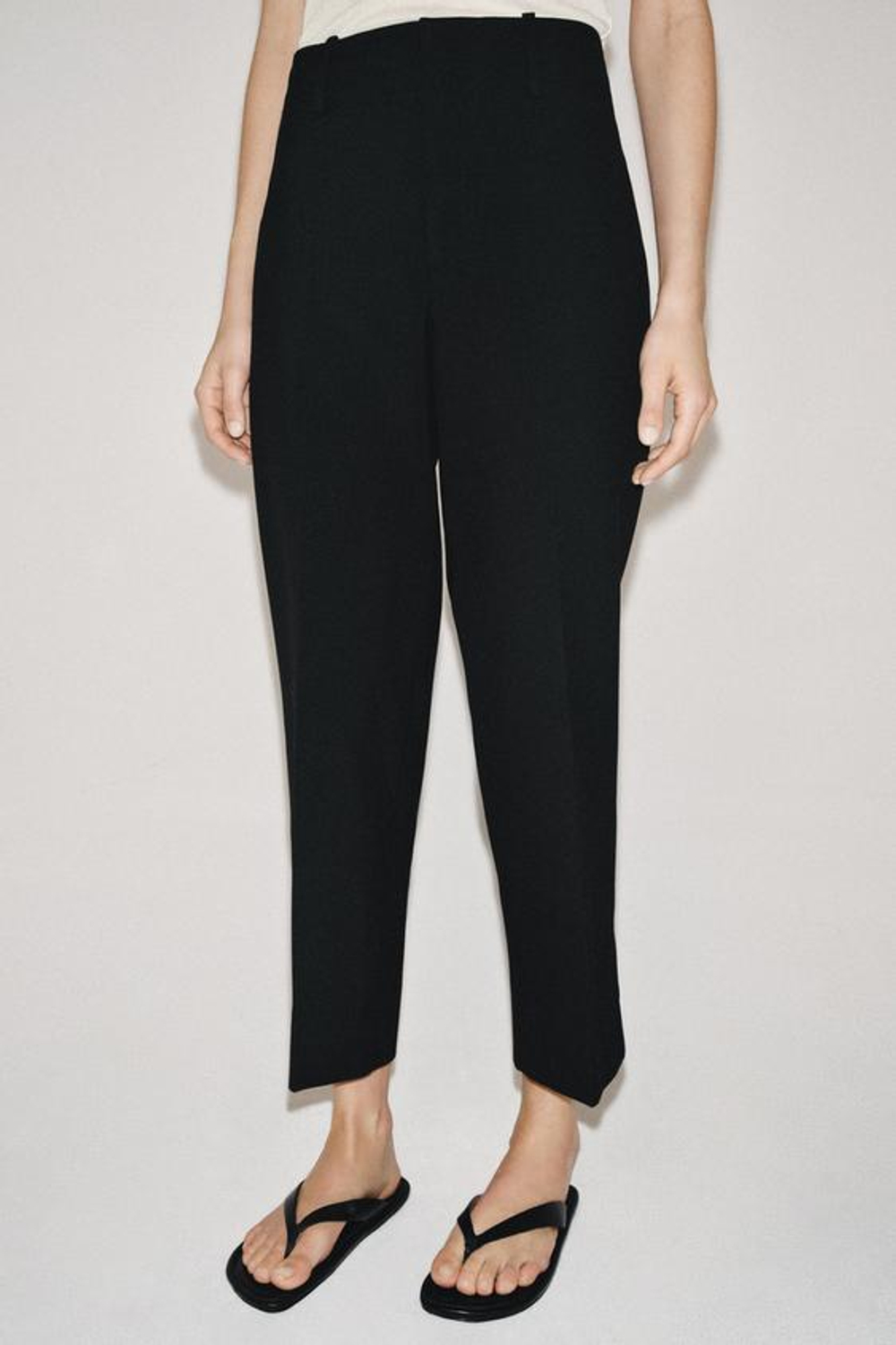 ZARA БРЮКИ СО СТРЕЛКАМИ — ZW COLLECTION, ЧЕРНЫЙ