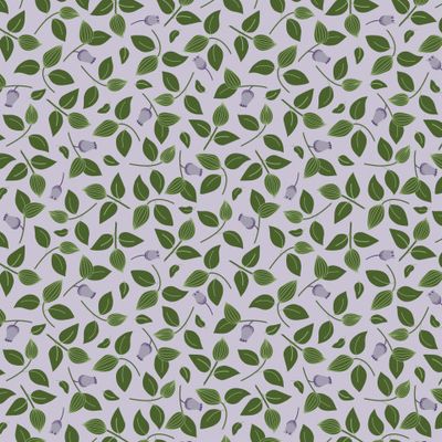 Черничная полянка на фиолетовом. Blueberry glade on the purple background.