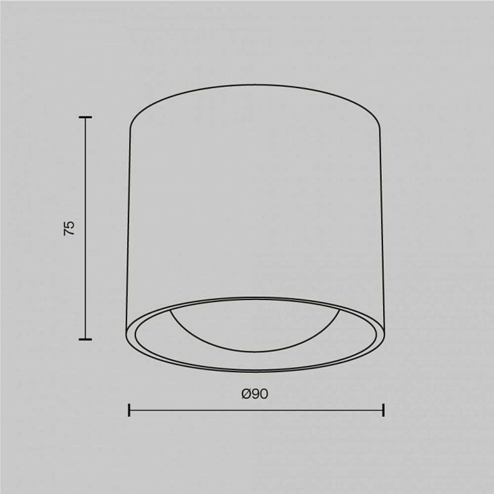 Накладной светильник Maytoni Lens C217CL-15W4K-W