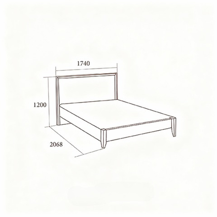 МОДЕНА ДУБ САТИН Кровать