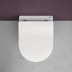 Комплект подвесной безободковый унитаз Ceramica Nova Play Rimless CN3001 37 x 49 x 34 см с сиденьем Soft Close + инсталляция Am.Pm ProC I012707.0238 с клавишей смыва ProC S, чёрная матовая