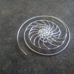 Серьги-спирали НАУТИЛУС, серебро