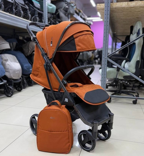 Коляска Baballo Future 2025 (амбровый/черная рама)