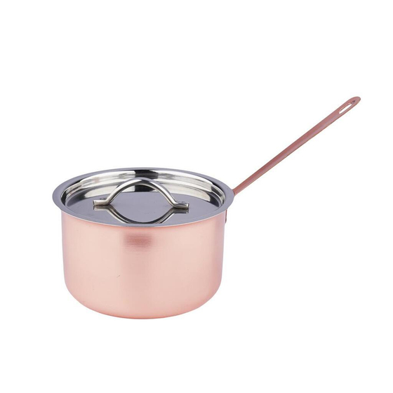 Кастрюля сотейник для подачи 11 см h6,5 см 425 мл с крышкой Copper нерж. P.L. Proff Cuisine