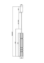 Подвесной светильник Ордо / Ordo 3000К 8Вт Maytoni mod272pl-l12bs3k