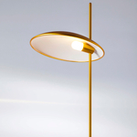 801713  2КОР! Торшер MARMARA LED 5W 400LM ЗОЛОТО/МРАМОР 3000K