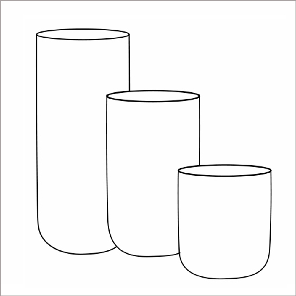 Кашпо, коллекция Surface, форма TOPPER