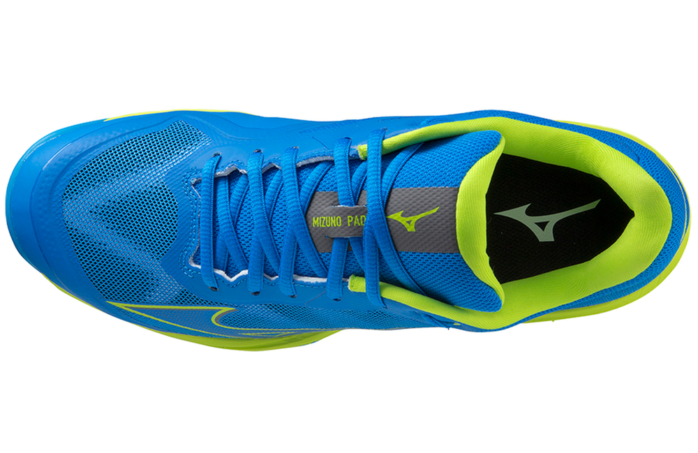 Мужские кроссовки для Падел Mizuno Wave Exceed Light Padel - peace blue/acid lime/white