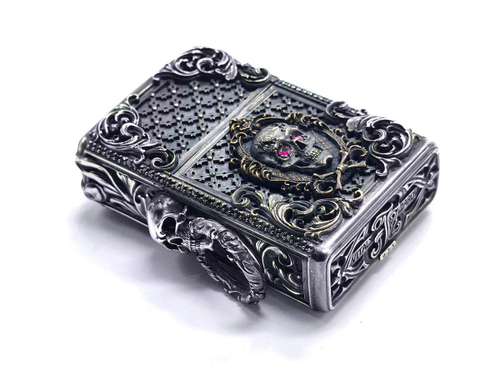 Зажигалка из серебра Pirat-1 AZL-003