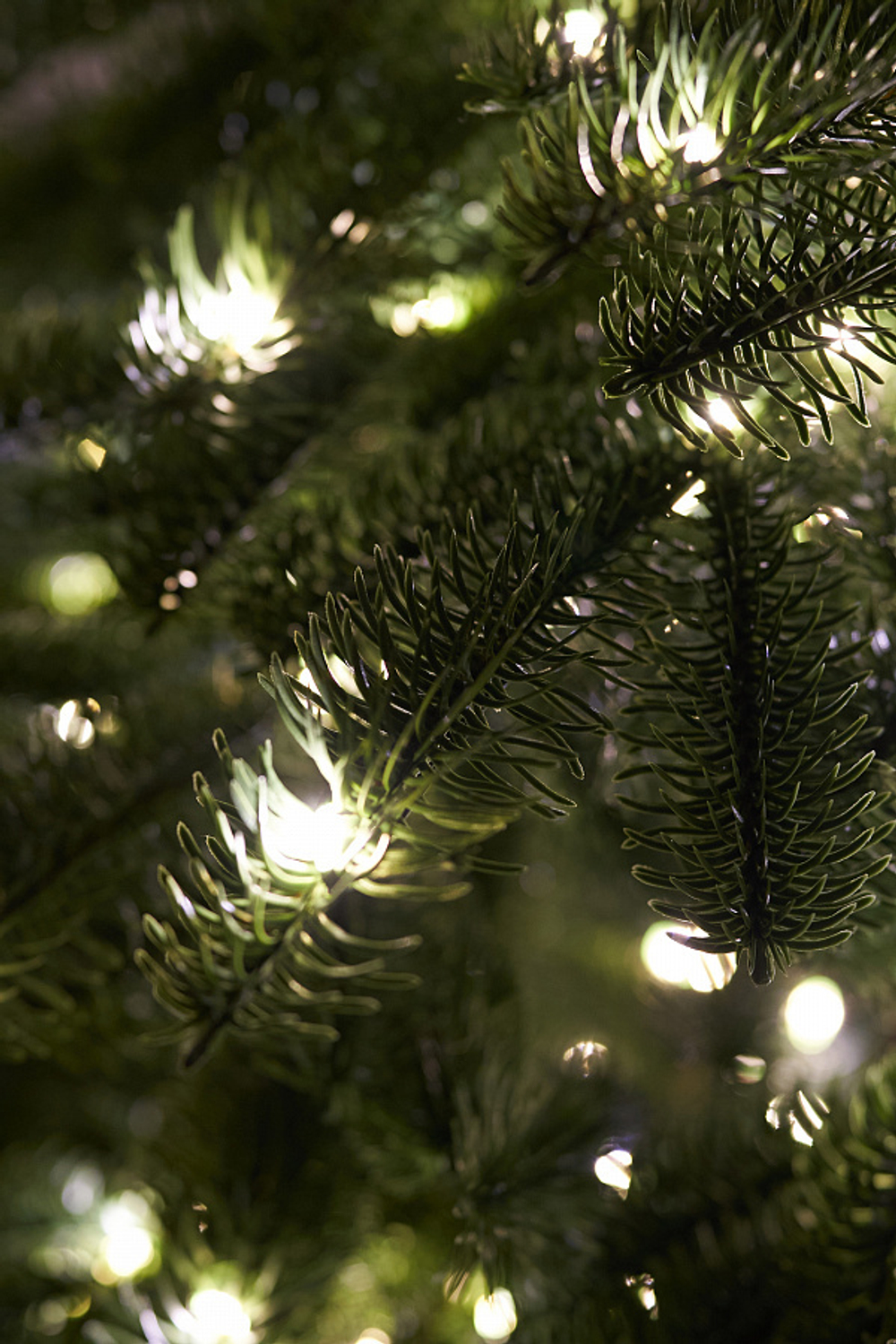 Ель искусственная настольная Датская с лампочками